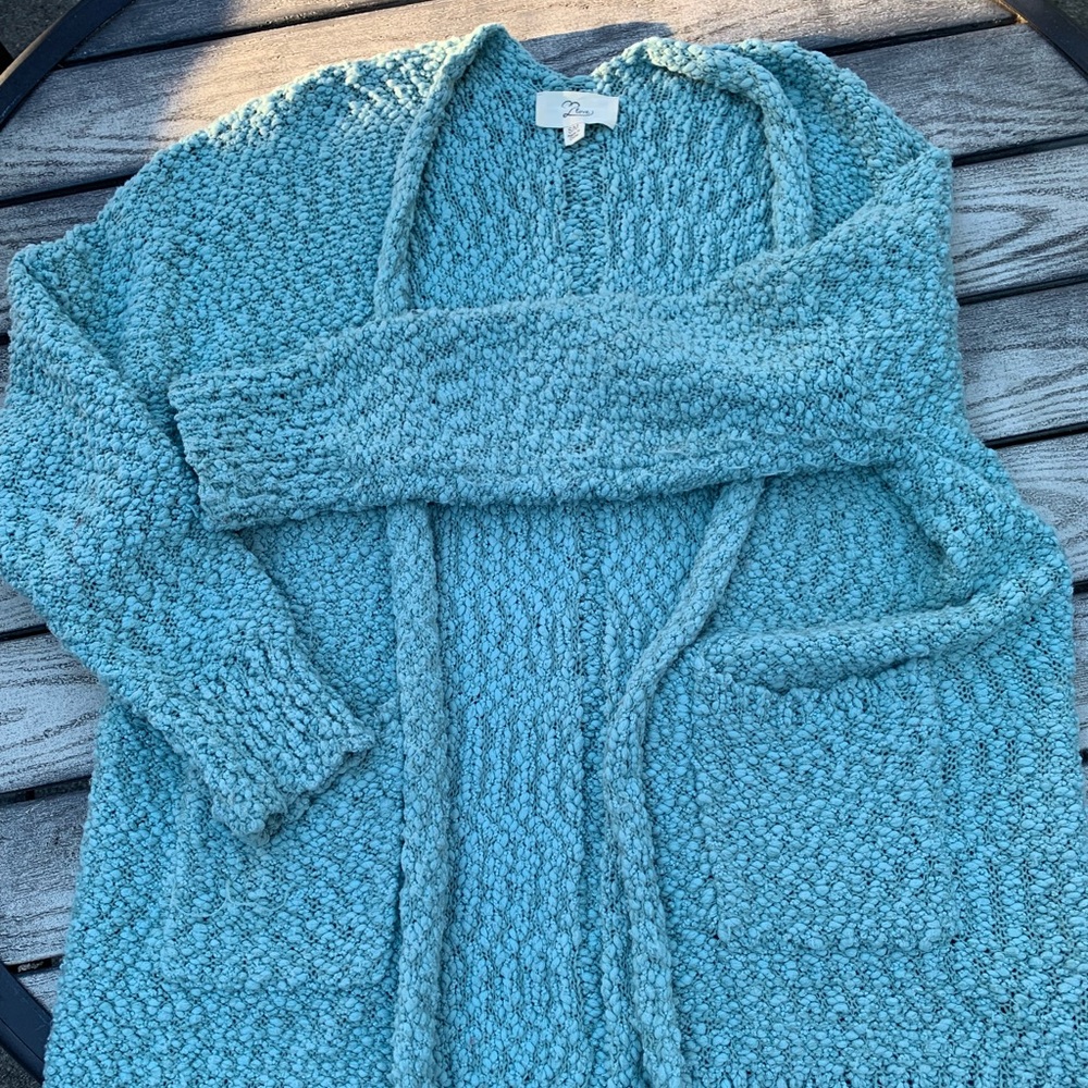 Turquoise Cardigan Sweater S/M